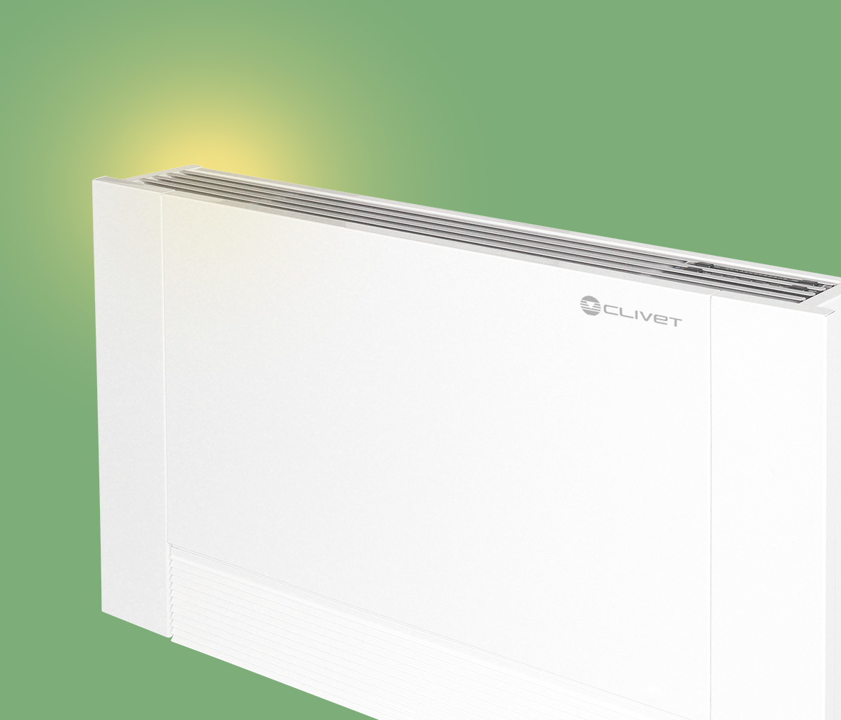 Clivet ELFOROOM2 slim hydronic fan coil floor ceiling