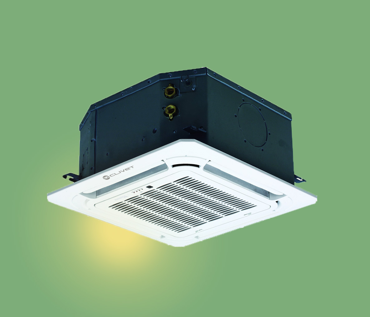 Clivet ELFOSPACE BOX3 CFK hydronic four way cassette fan coil