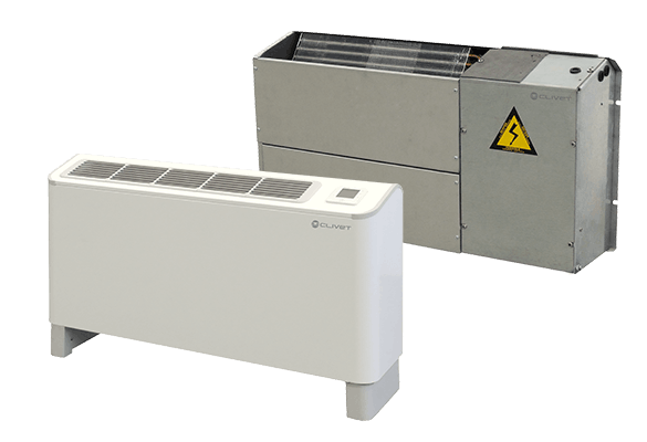 Clivet EQV-X water loop heat pump vertical R410A