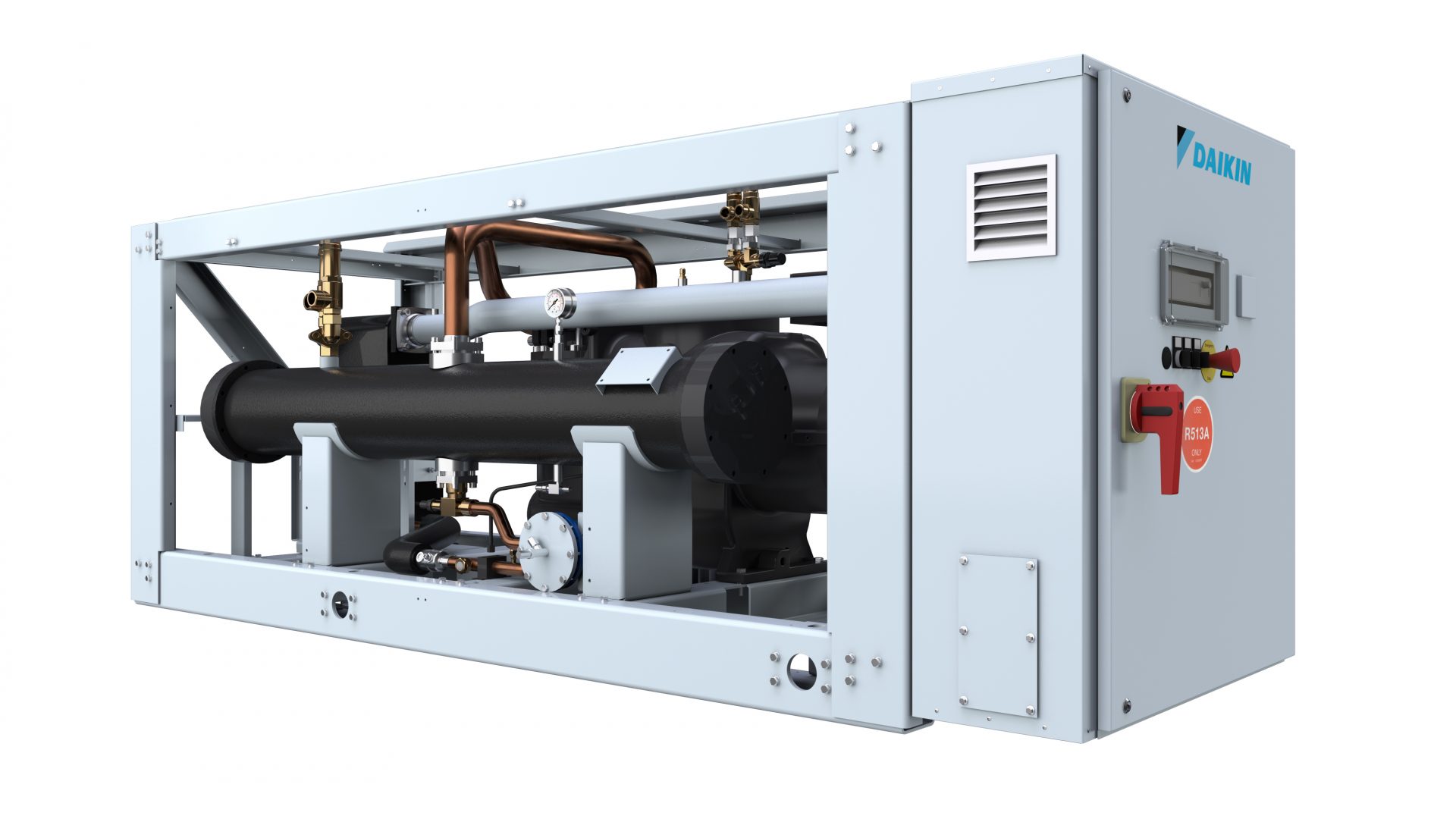 Daikin EWWS-J pompă de căldură apă-apă R513A cu compresor single screw